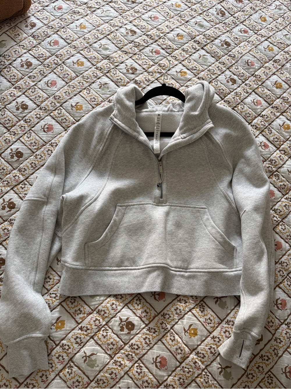 lululemon Scuba Gray Half-Zip Hoodie